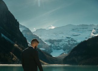 well dressed man outdoors