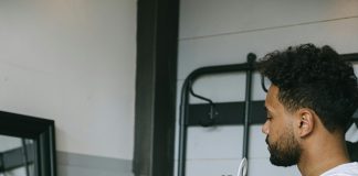 man determine clothing to wear for situation