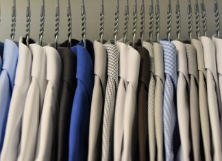 shirts with various patterns and textures